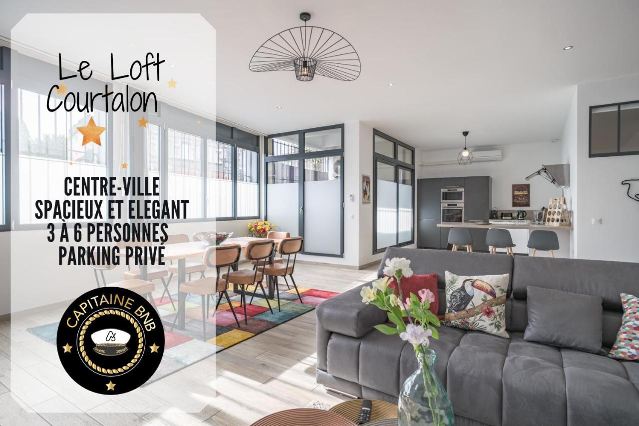 Ferienwohnung Loft Courtalon - Haut Standing - Patio - Parking Prives Troyes Exterior foto